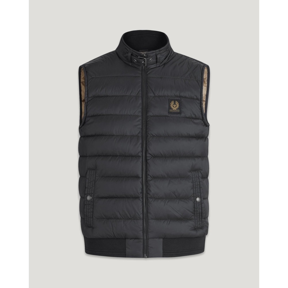 Belstaff Circuit Down Filled Black Puffer Vest Gilet Bodywarmer Size US 42 Men's